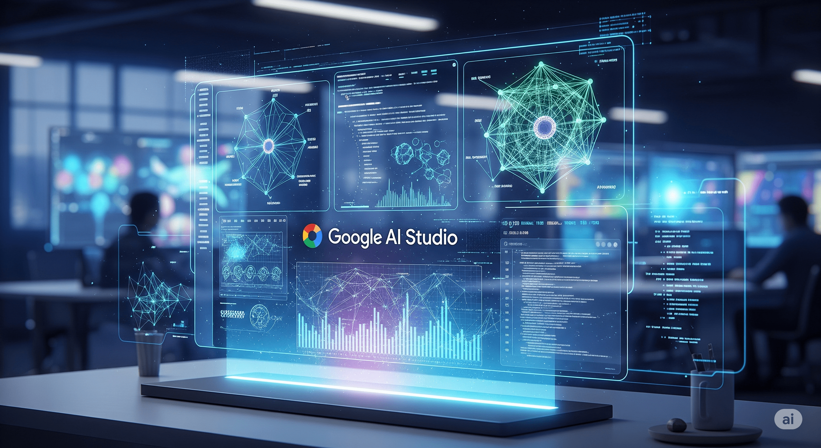 The Google AI Studio website interface